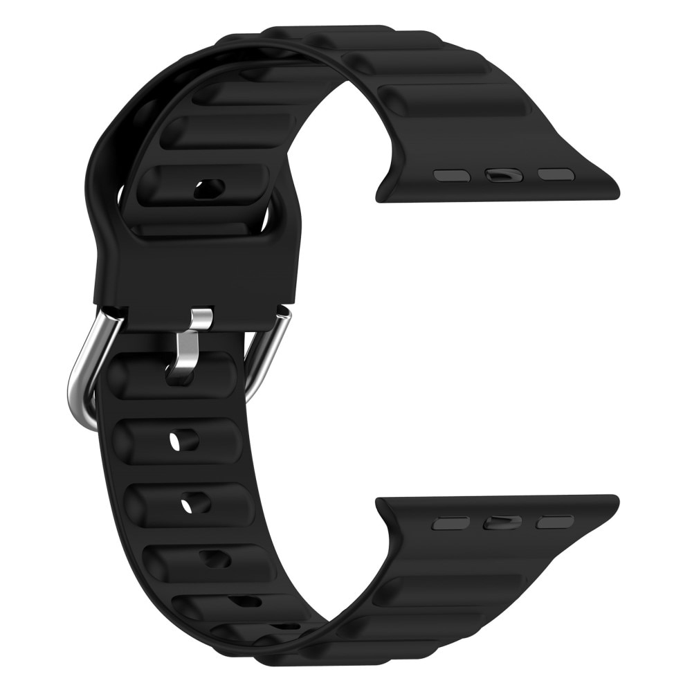 Correa silicona Resistente Apple Watch 45mm Series 7 negro
