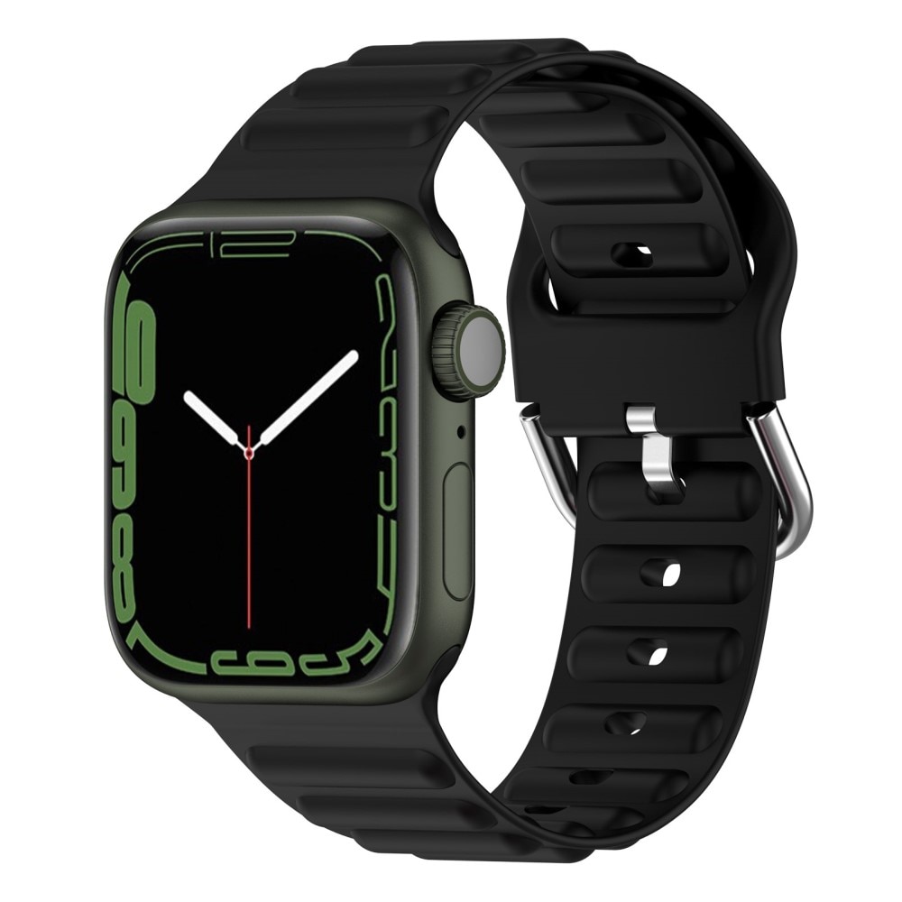 Correa silicona Resistente Apple Watch 44mm negro