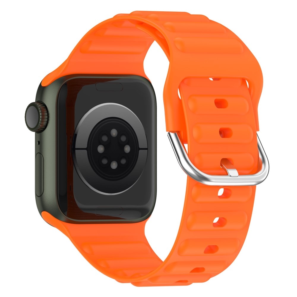 Correa silicona Resistente Apple Watch SE 44mm naranja