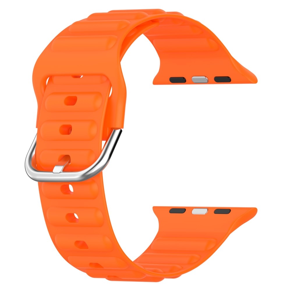 Correa silicona Resistente Apple Watch 45mm Series 8 Naranja