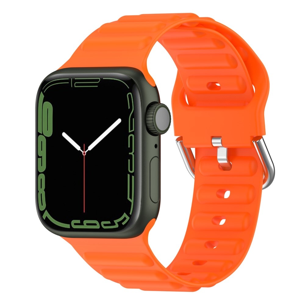 Correa silicona Resistente Apple Watch Ultra 49 mm Naranja