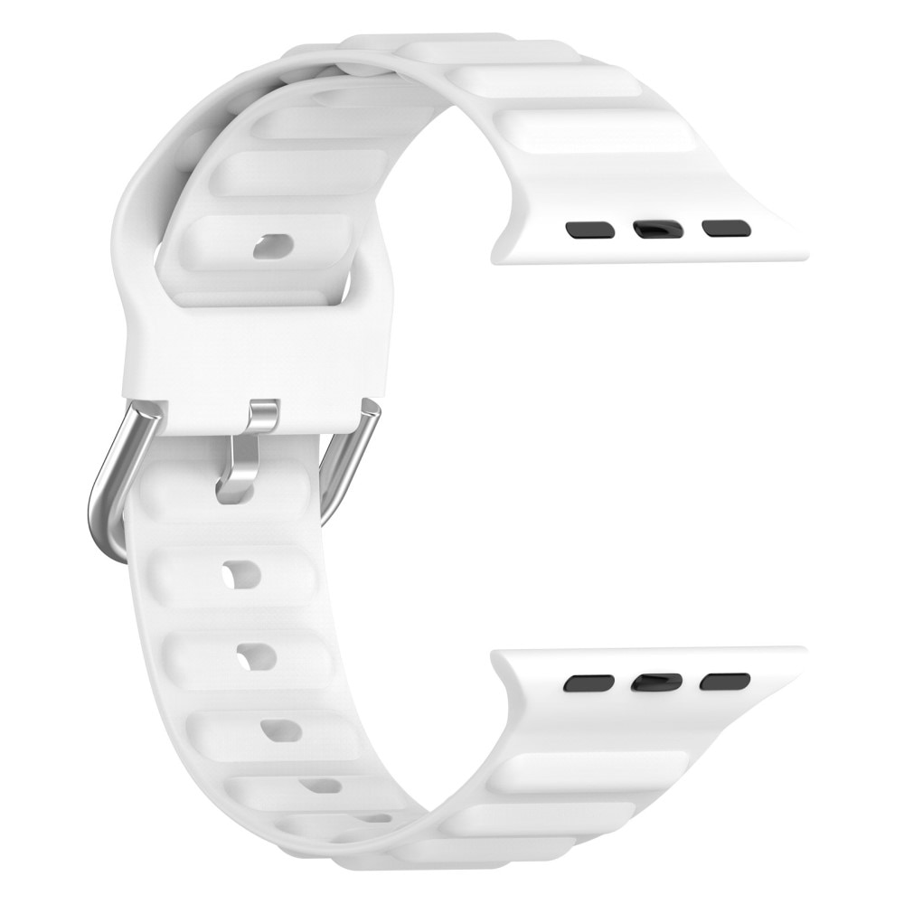 Correa silicona Resistente Apple Watch 44mm blanco