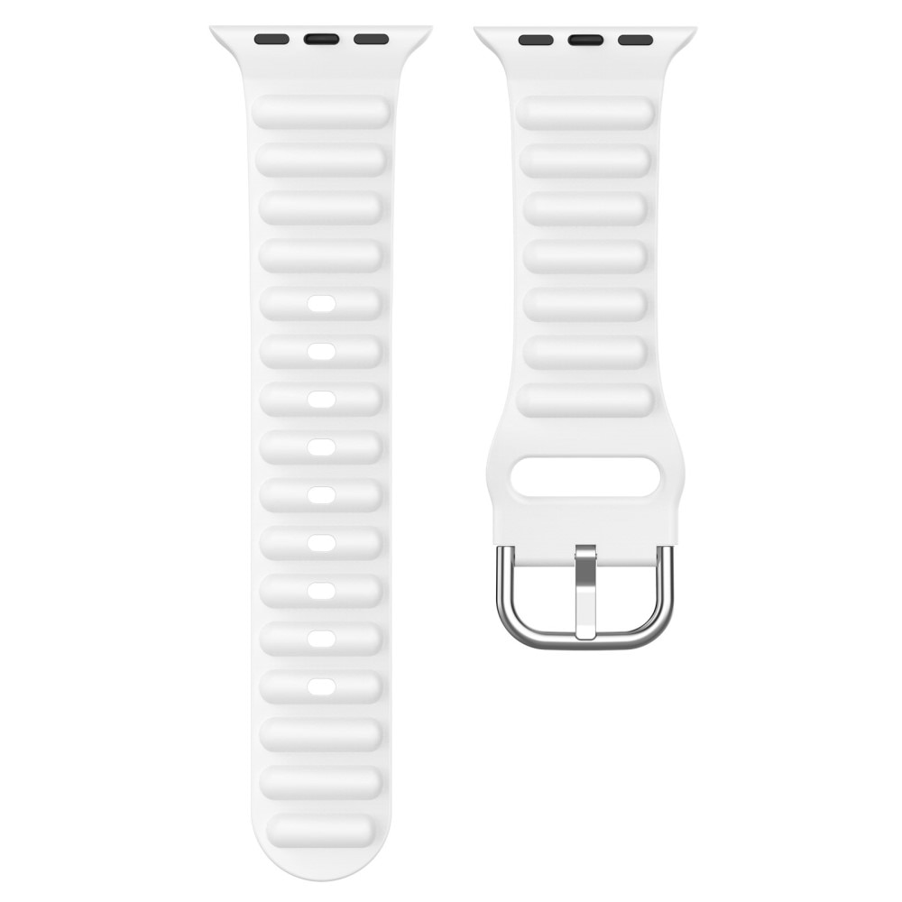 Correa silicona Resistente Apple Watch 49mm Blanco