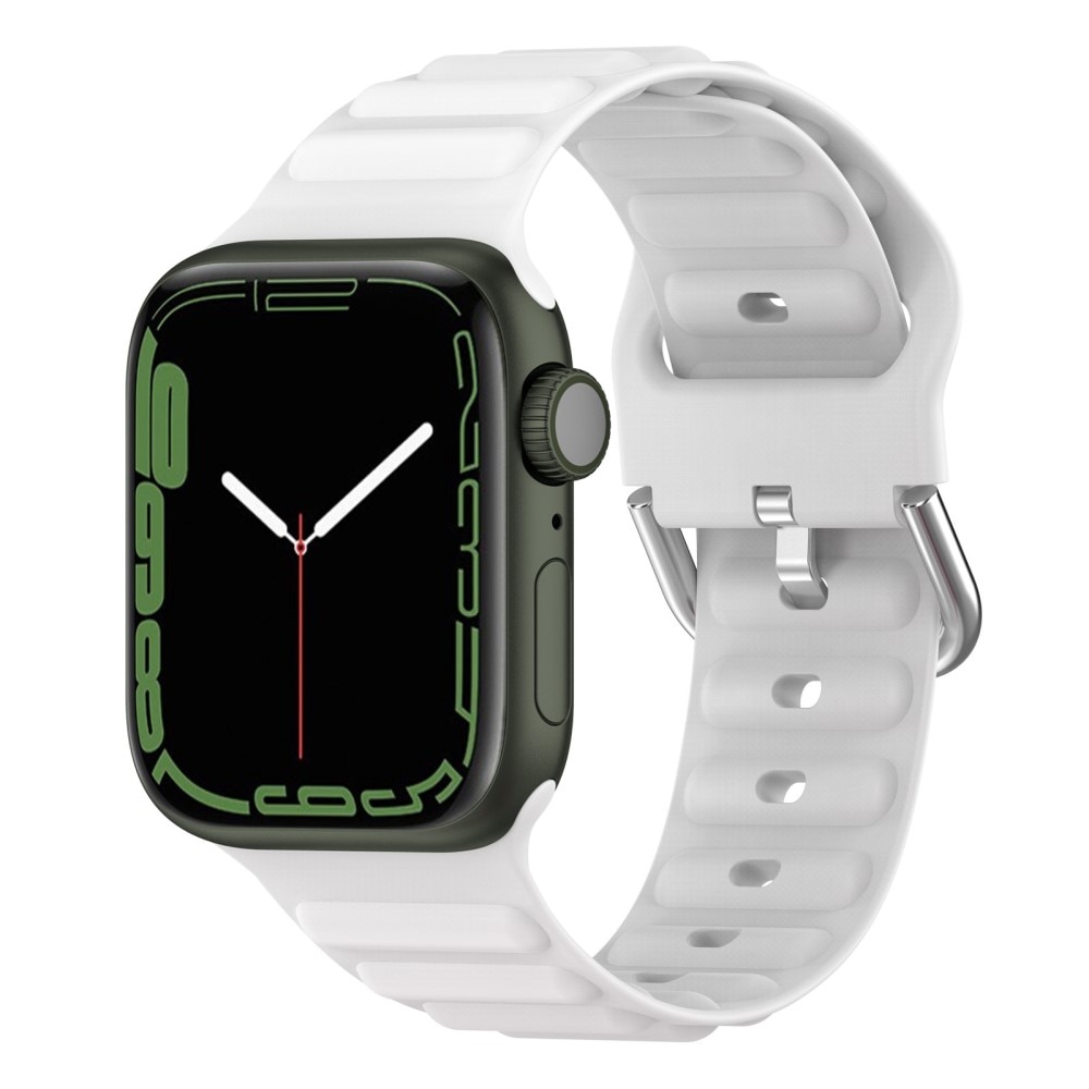 Correa silicona Resistente Apple Watch 42/44/45 mm Blanco