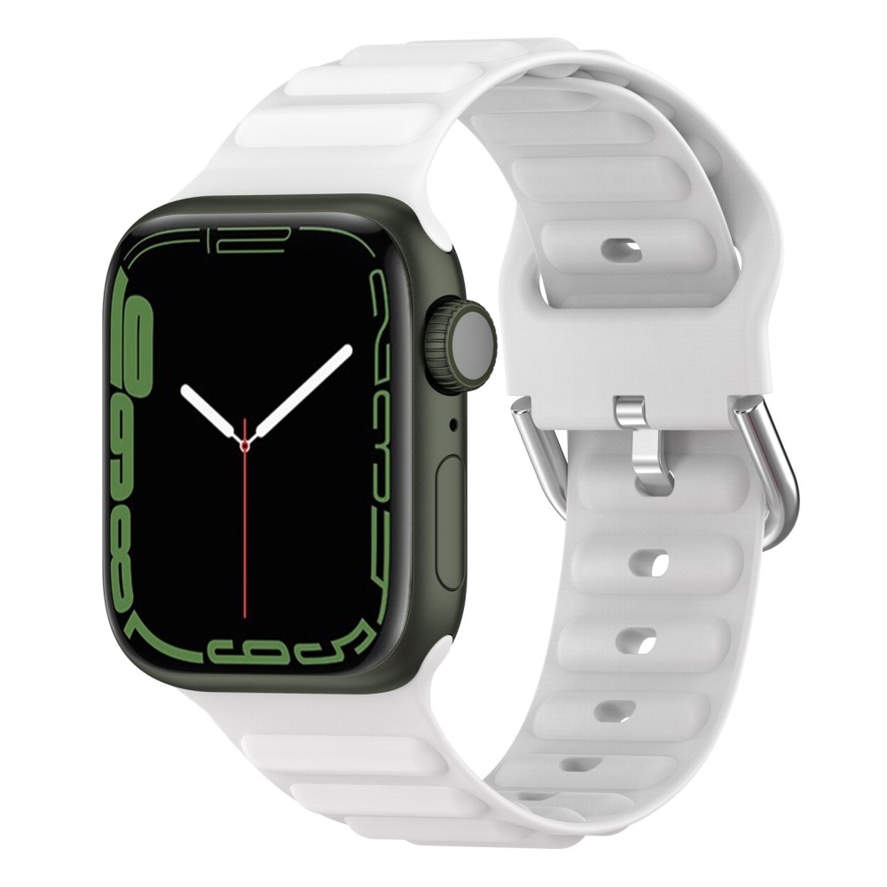 Correa silicona Resistente Apple Watch SE 44mm blanco