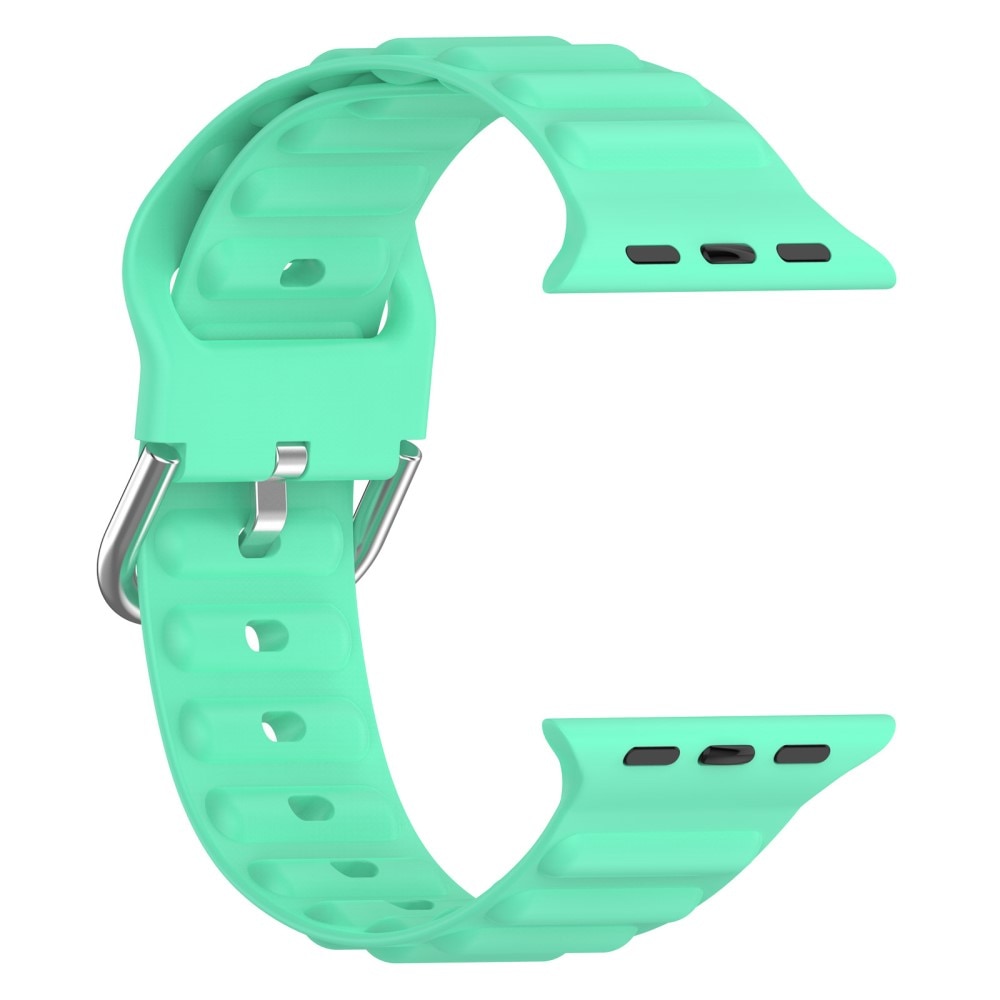 Correa silicona Resistente Apple Watch 45mm Series 7 verde