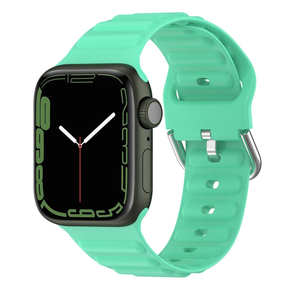 Correa silicona Resistente Apple Watch SE 44mm verde