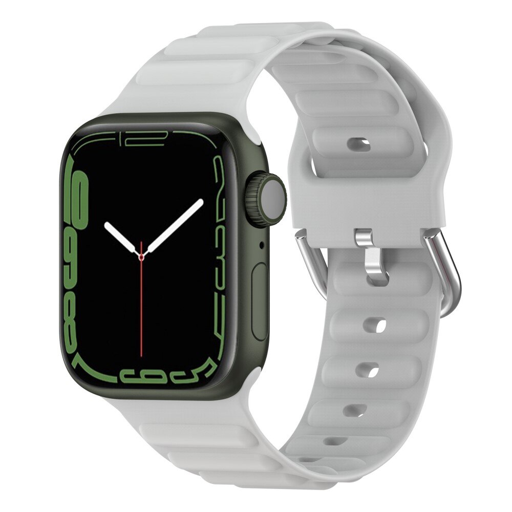 Correa silicona Resistente Apple Watch 42mm gris