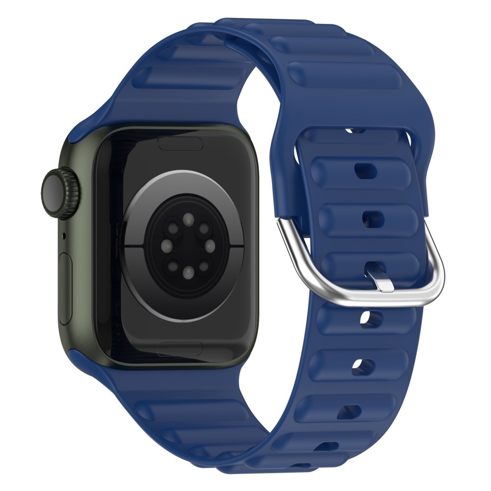 Correa silicona Resistente Apple Watch 45mm Series 7 azul