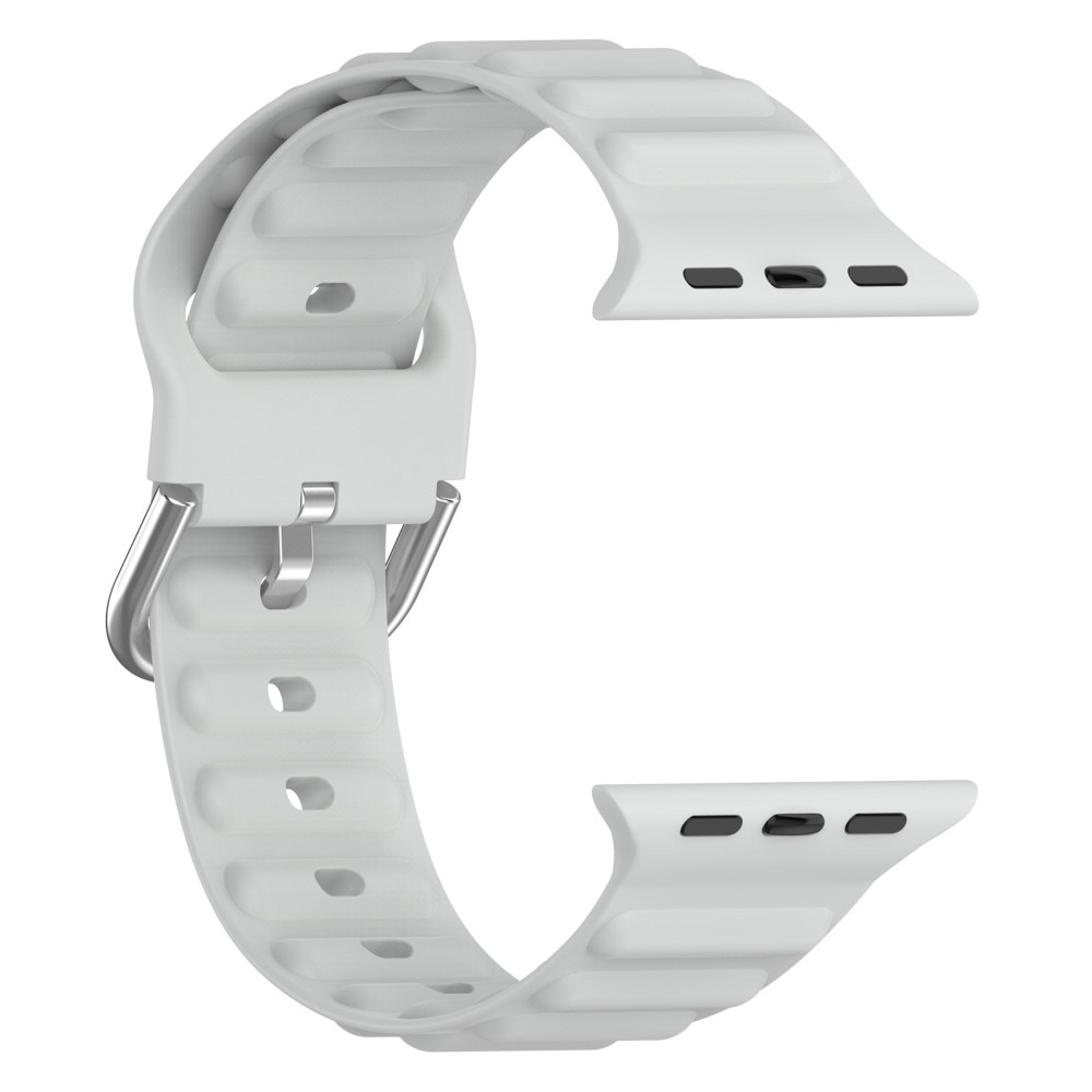 Correa silicona Resistente Apple Watch 41mm Series 9 gris