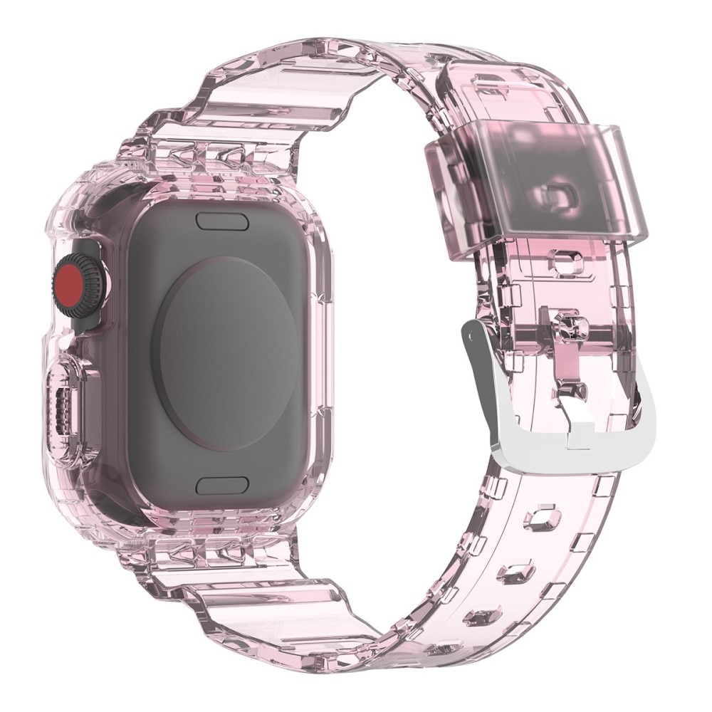 Correa con funda Crystal Apple Watch 45mm Series 8 Rosado