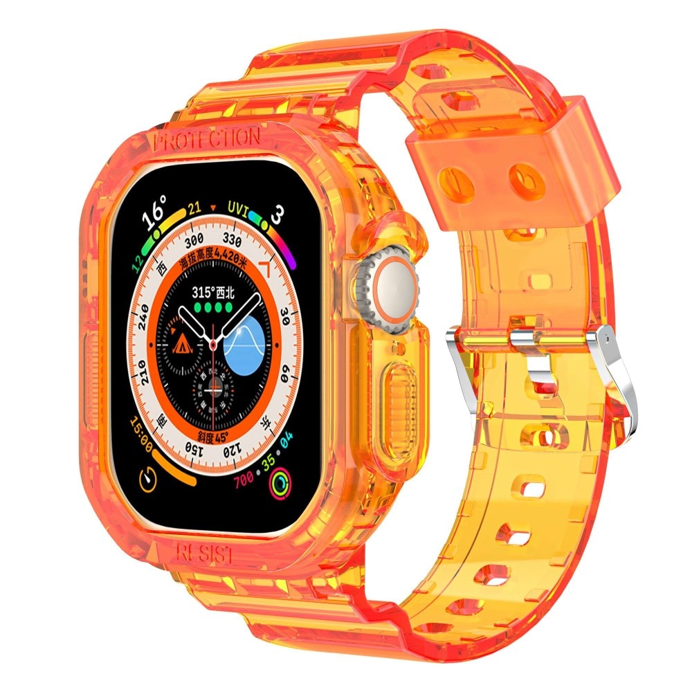 Correa con funda Crystal Apple Watch Ultra 49 mm Naranja