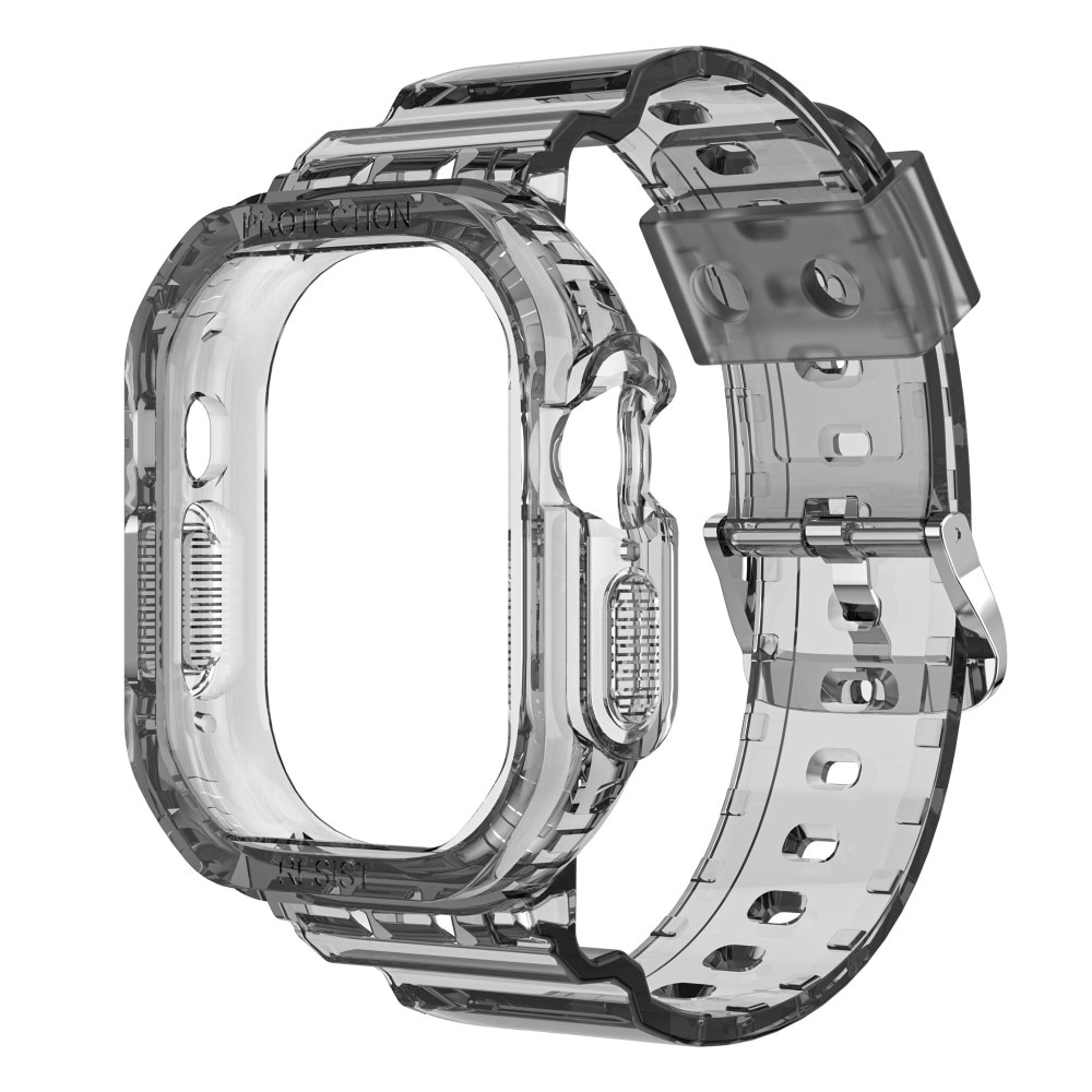 Correa con funda Crystal Apple Watch Ultra 2 49mm gris