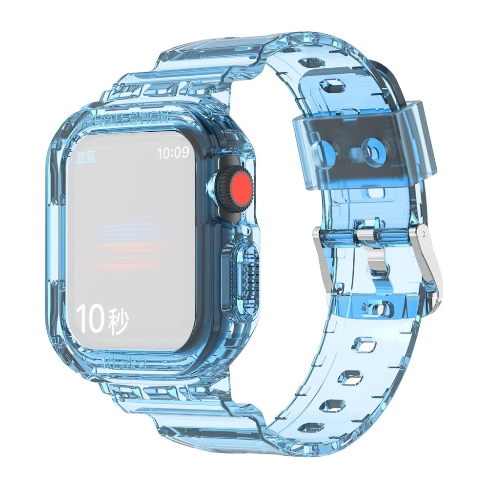 Correa con funda Crystal Apple Watch 41mm Series 7 azul