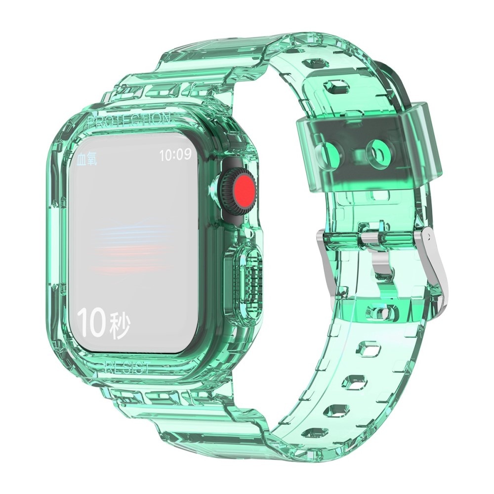 Correa con funda Crystal Apple Watch 41mm Series 7 verde