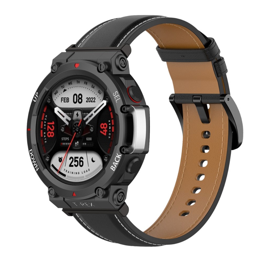 Correa de Piel Amazfit T-Rex 2 Negro