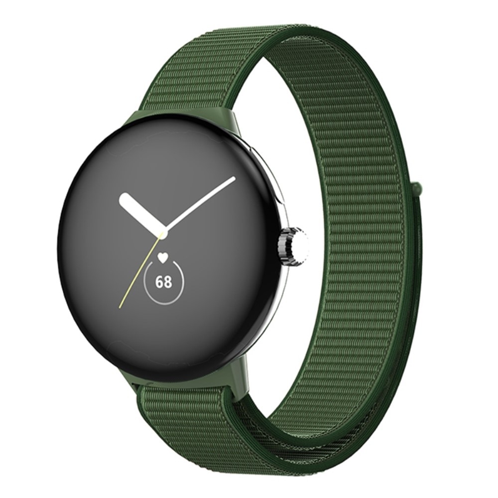 Correa de nailon Google Pixel Watch 2 verde