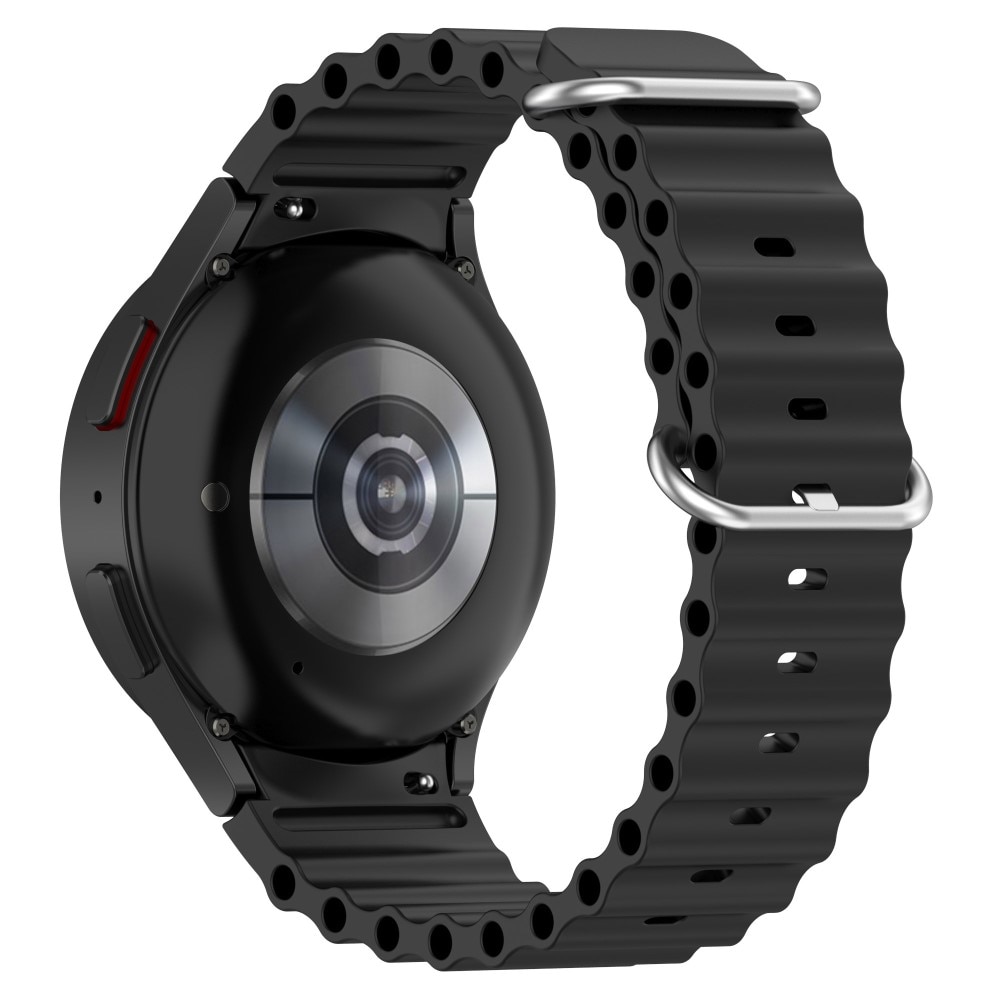 Full Fit Correa silicona Resistente Samsung Galaxy Watch 4 40/42/44/46mm, negro