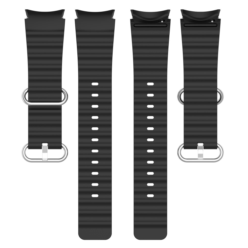 Full Fit Correa silicona Resistente Samsung Galaxy Watch 4 Classic 46mm, negro