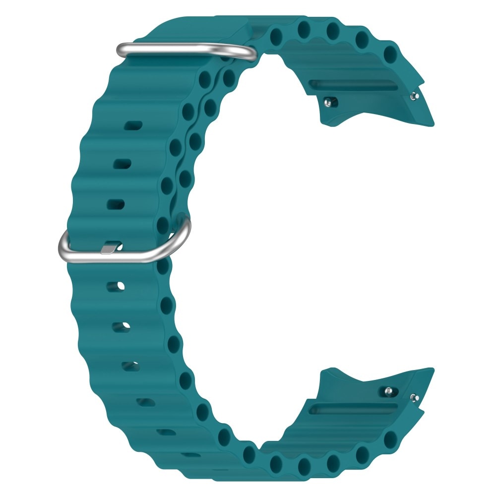 Full Fit Correa silicona Resistente Samsung Galaxy Watch 4 Classic 42mm, verde