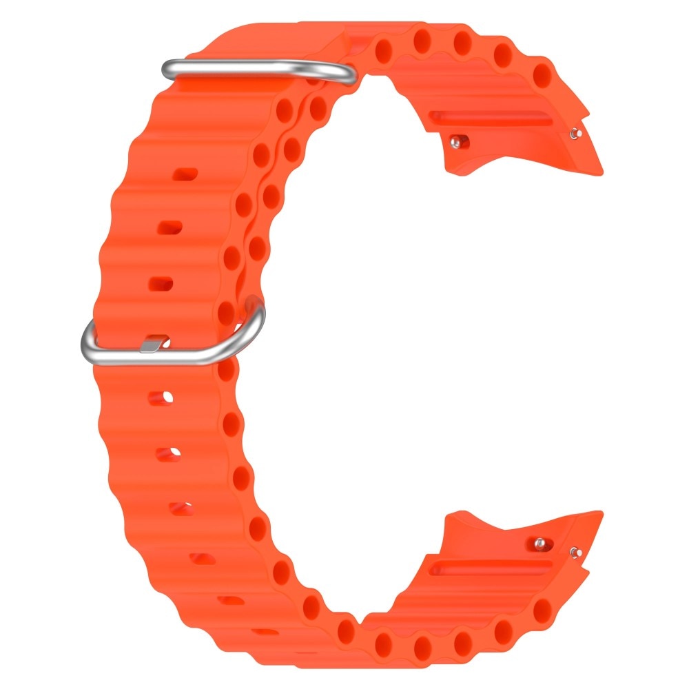 Full Fit Correa silicona Resistente Samsung Galaxy Watch 4 Classic 46mm, naranja