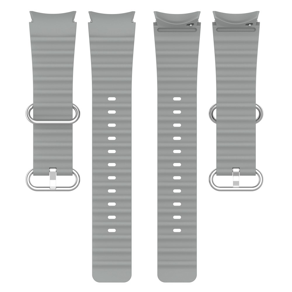Full Fit Correa silicona Resistente Samsung Galaxy Watch 4 40mm, gris
