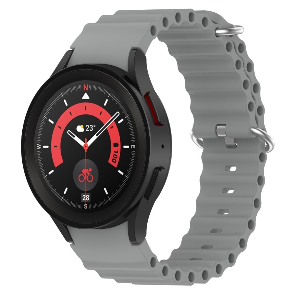 Full Fit Correa silicona Resistente Samsung Galaxy Watch 6 Classic 47mm, gris