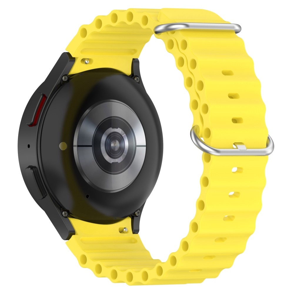 Full Fit Correa silicona Resistente Samsung Galaxy Watch 4 40mm, amarillo