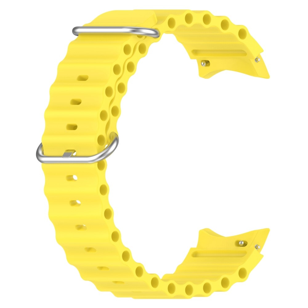 Full Fit Correa silicona Resistente Samsung Galaxy Watch 6 Classic 43mm, amarillo