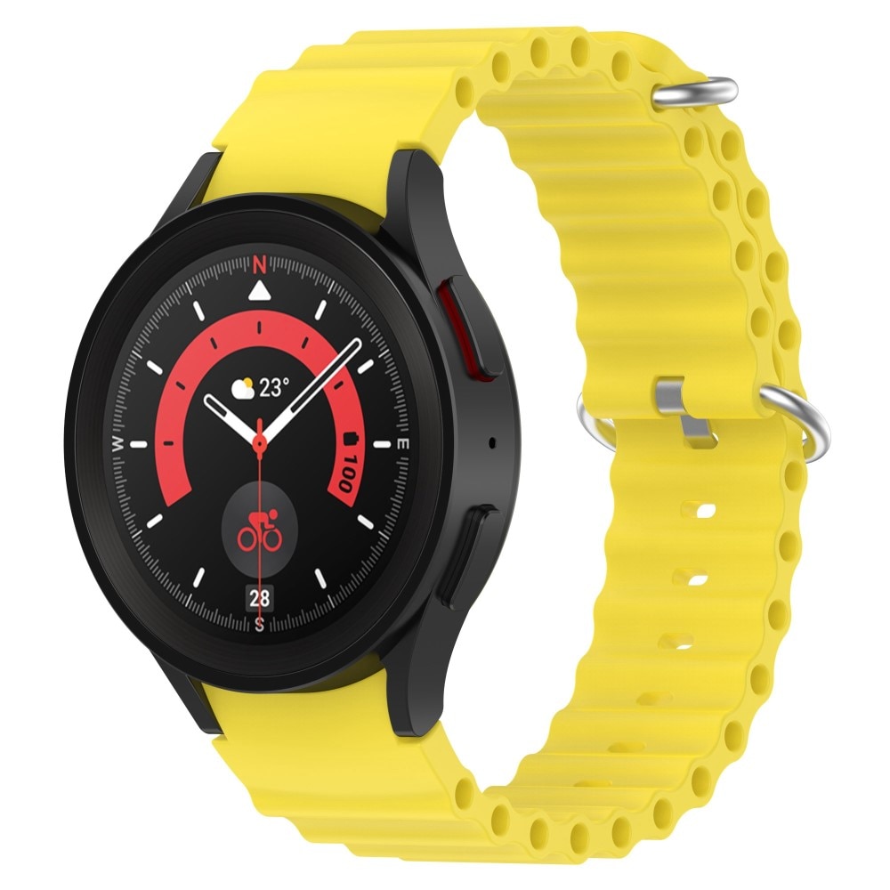 Full Fit Correa silicona Resistente Samsung Galaxy Watch 5 Pro amarillo