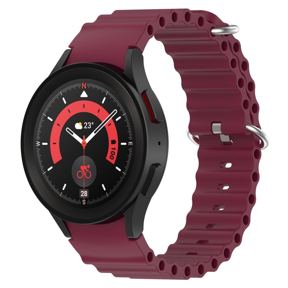 Full Fit Correa silicona Resistente Samsung Galaxy Watch 4 40mm, violeta