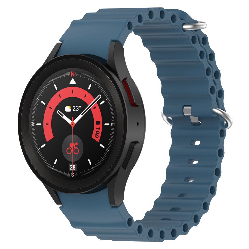 Full Fit Correa silicona Resistente Samsung Galaxy Watch 4 Classic 46mm, azul