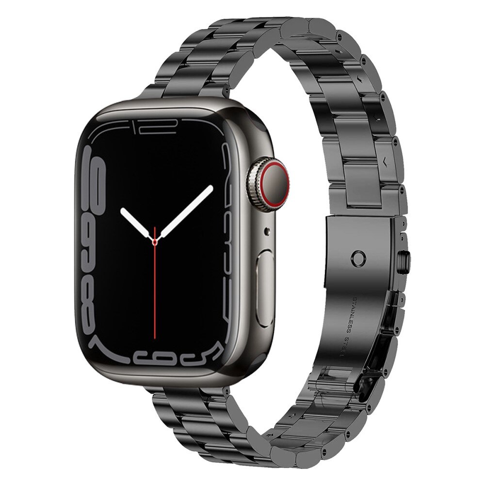 Correa fina de acero Apple Watch Ultra 2 49mm negro