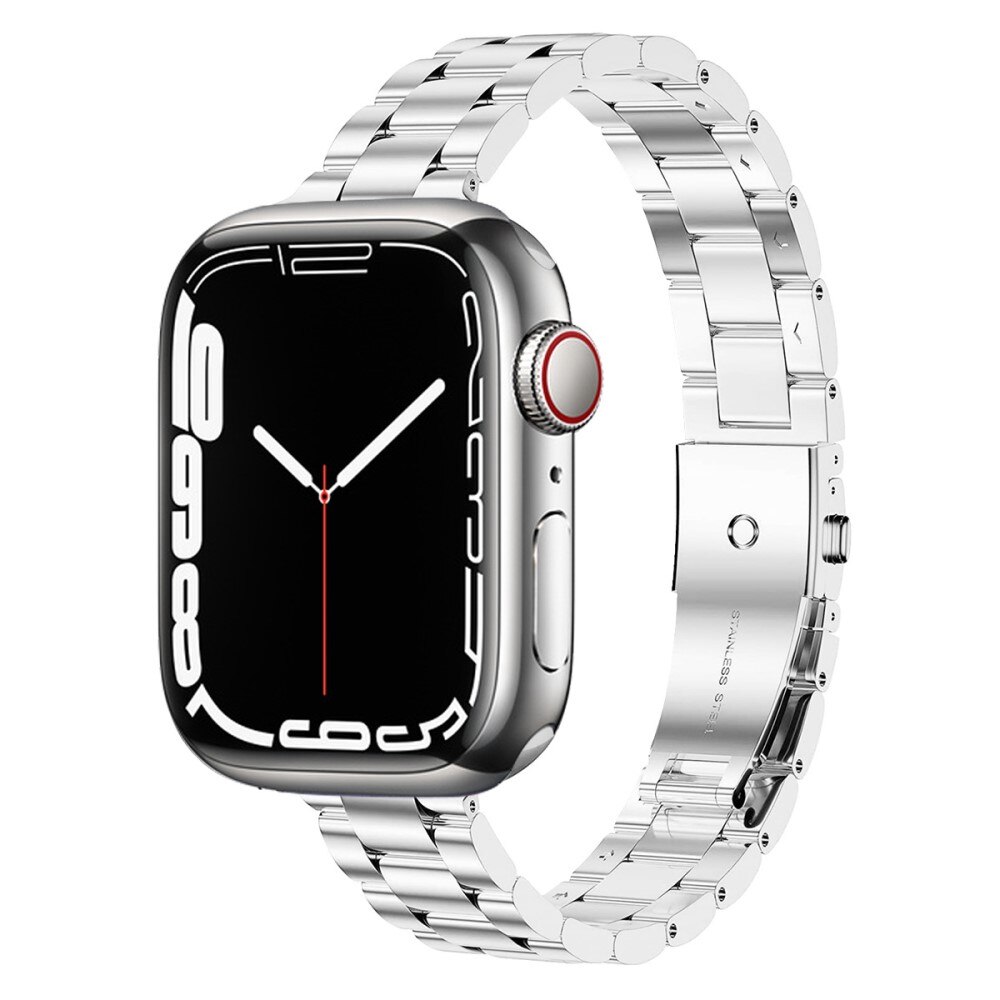 Correa fina de acero Apple Watch Ultra 2 49mm plata