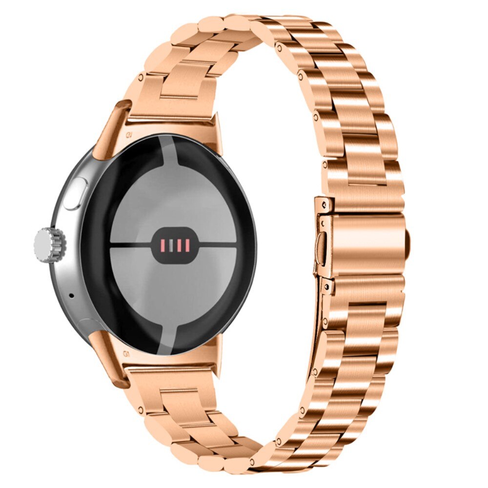 Correa fina de acero Google Pixel Watch 3 41mm oro rosa