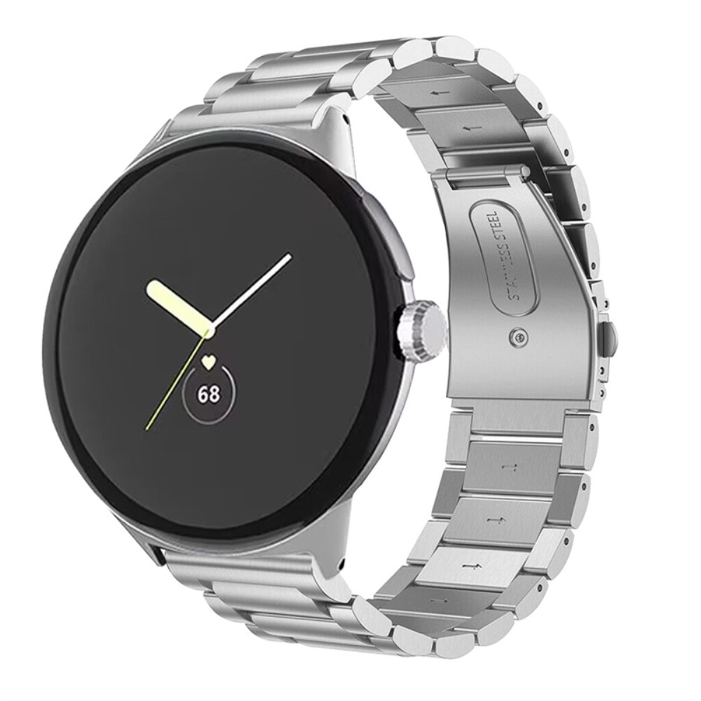 Correa de acero Google Pixel Watch 2 plata