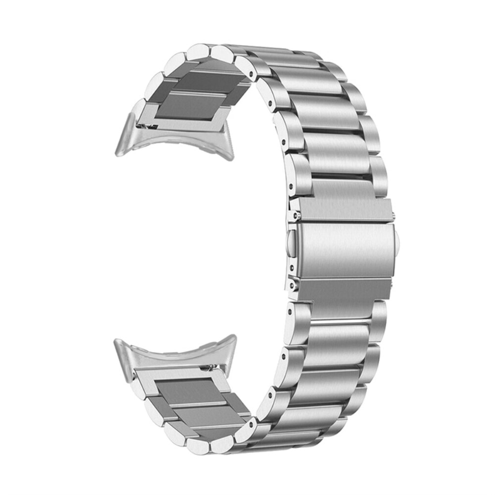 Correa de acero Google Pixel Watch Plata