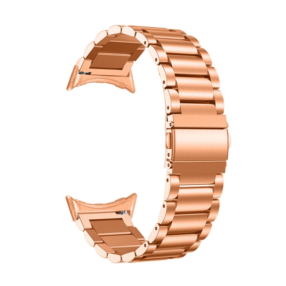 Correa de acero Google Pixel Watch 2 oro rosa