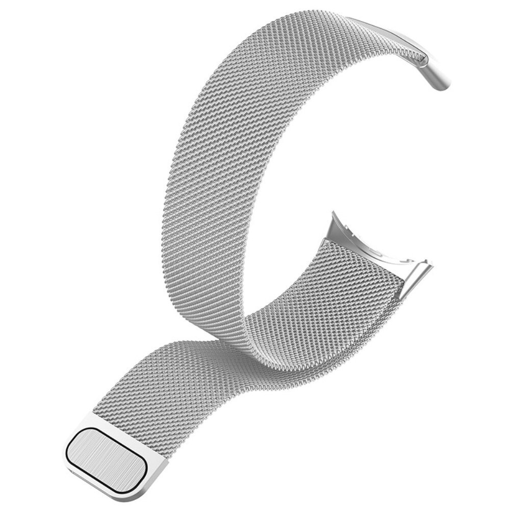 Pulsera milanesa para Google Pixel Watch, plata