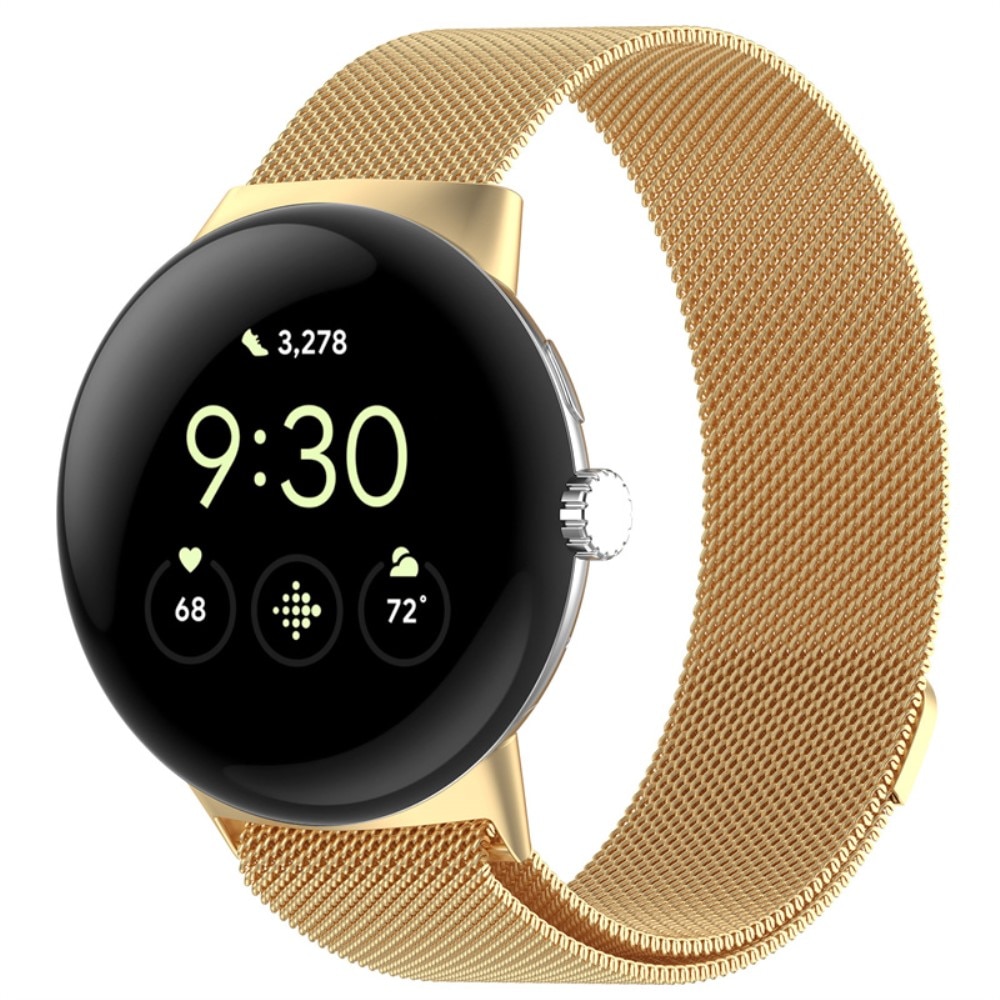 Pulsera milanesa para Google Pixel Watch 3 41mm, Oro