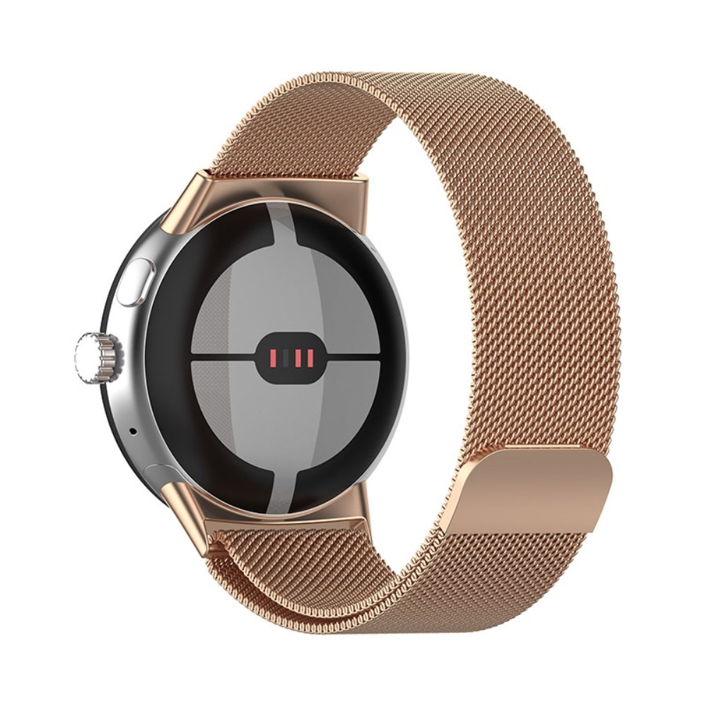 Pulsera milanesa para Google Pixel Watch, oro rosa