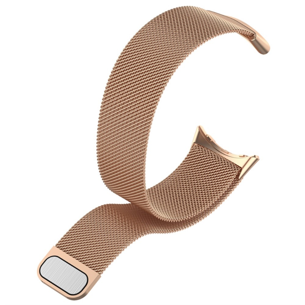 Pulsera milanesa para Google Pixel Watch 3 45mm, Oro rosa