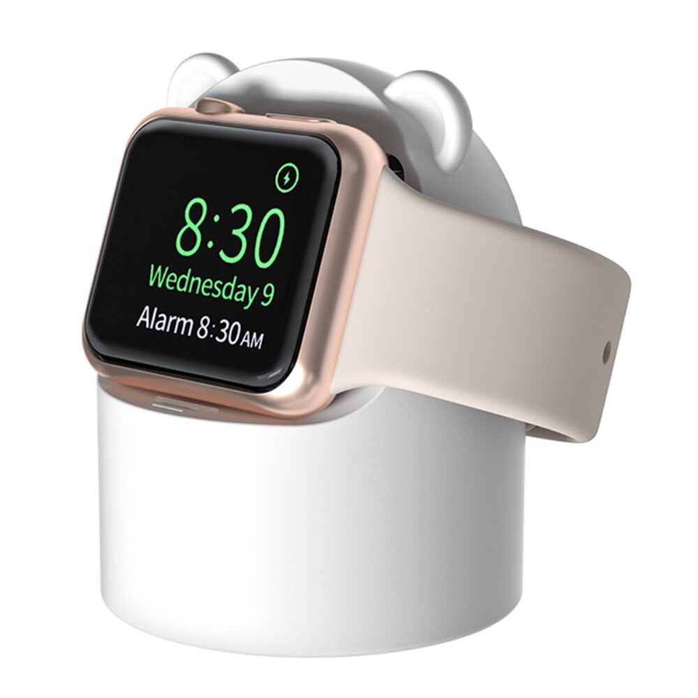 Soporte de carga Apple Watch, oso polar blanco