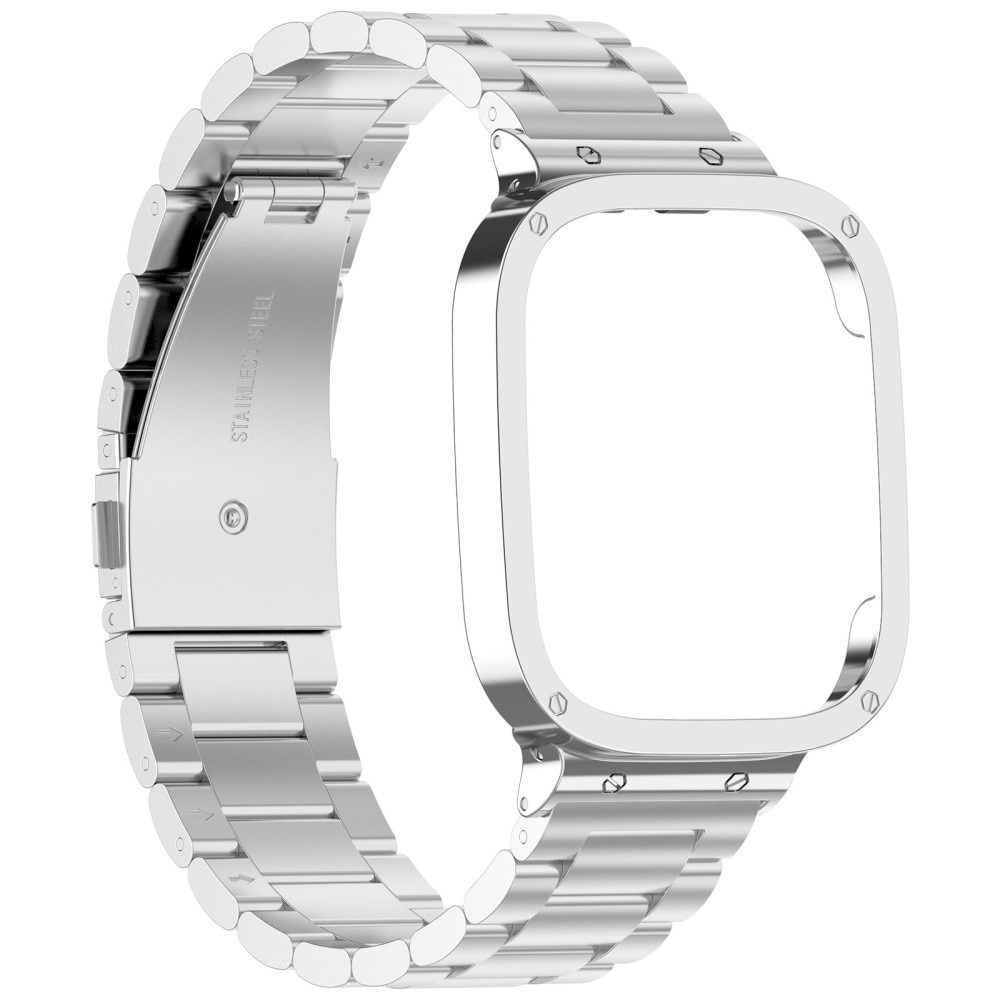 Correa de acero Xiaomi Redmi Watch 3 plata