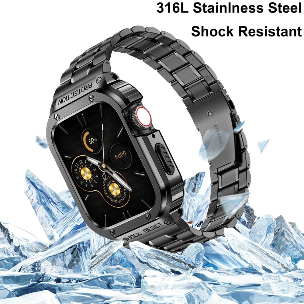 Correa Full Metal Apple Watch SE 44mm negro