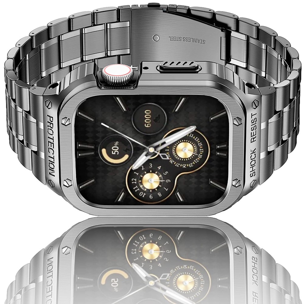 Correa Full Metal Apple Watch 41mm Series 9 gris oscuro