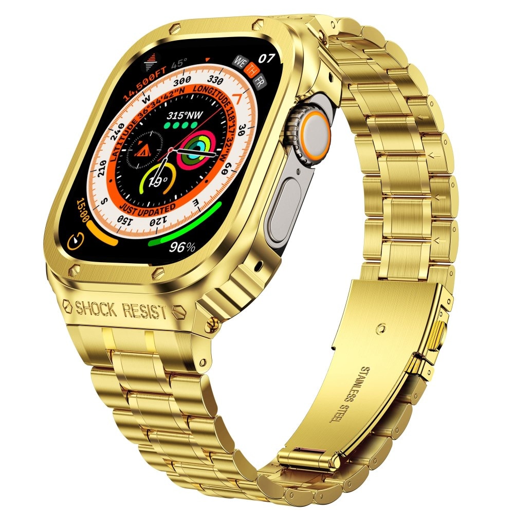 Correa Full Metal Apple Watch 45mm Series 7 oro