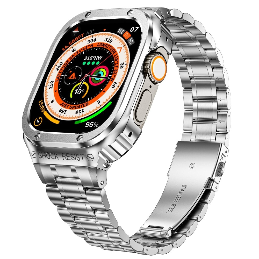 Correa Full Metal Apple Watch 41mm Series 9 plata