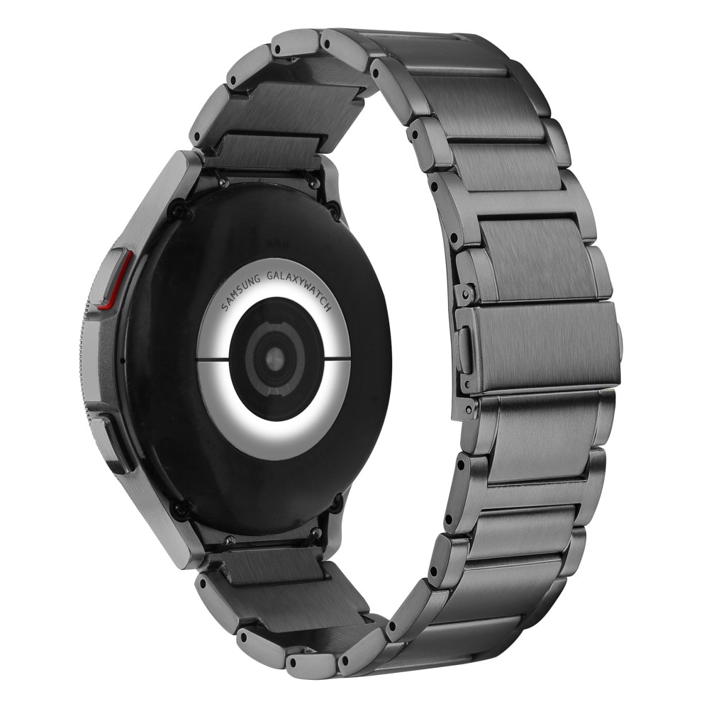 Full Fit Correa de titanio Samsung Galaxy Watch FE gris