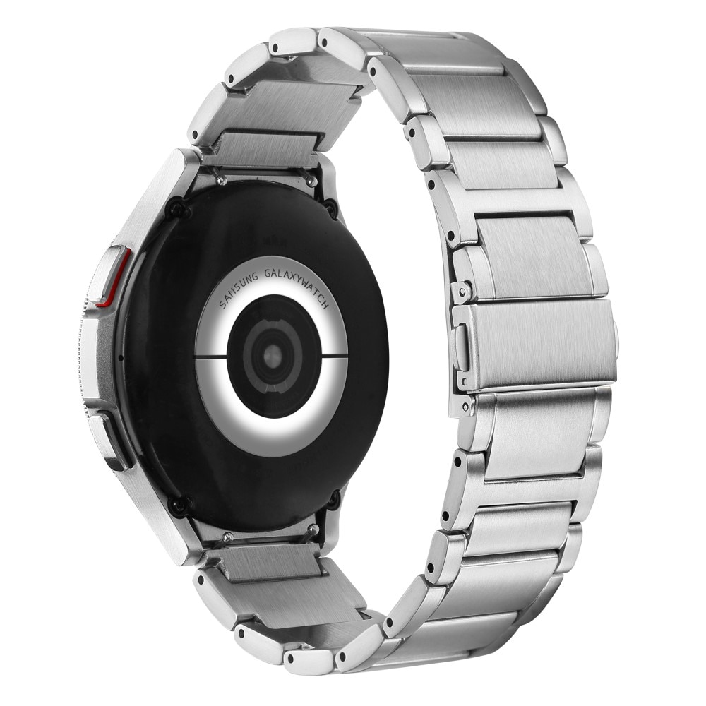 Full Fit Correa de titanio Samsung Galaxy Watch FE plata
